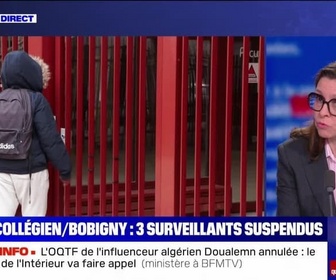 Replay BFM Story - Story 3 : Agression d'un collégien à Bobigny, trois surveillants de l'établissement suspendus - 06/02