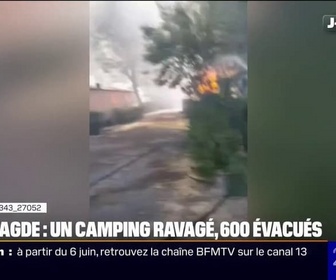 Replay 20H BFM - Ça pétait dans tous les sens: le témoignage de vacanciers évacués lors de l'incendie dans un camping au Cap d'Agde