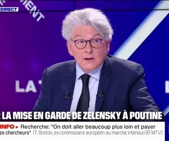 Replay BFM Politique - Guerre en Ukraine: Poutine annonce toujours des trêves quand ça l'arrange, analyse Thierry Breton, ancien ministre de l'Économie