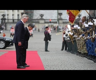 Replay La famille royale belge déroule le tapis rouge pour l'empereur du Japon