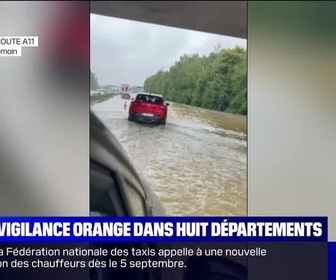 Replay BFM Story - Story 1 : Orages, inondations près de Chartres, l'A11 coupée - 20/08