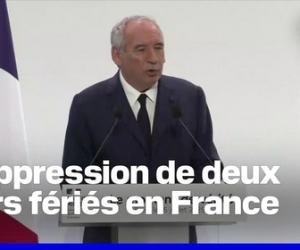 Replay 20H BFM - François Bayrou souhaite supprimer deux jours fériés