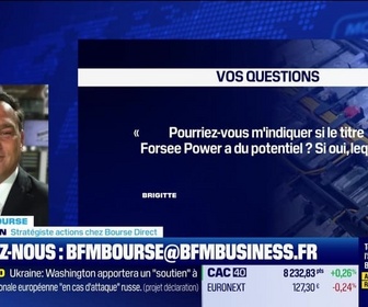 Replay BFM Bourse - Culture Bourse : Pourriez-vous m'indiquer si le titre FORSEE POWER a du potentiel ? Si oui, lequel ? , par Antoine Larigaudrie - 06/12