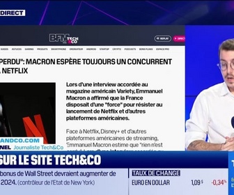 Replay Tech & Co, la quotidienne - À lire sur le site Tech&Co : Rien n'est perdu, Macron espère toujours un concurent européen à Netflix, par Sylvain Trinel - 09/10