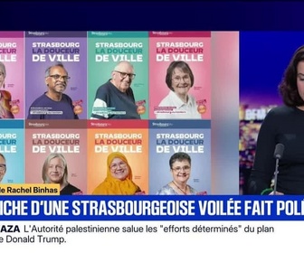 Replay BFM Grand Soir - Une affiche d'une Strasbourgeoise voilée fait polémique - 29/09