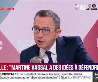 Replay Face à Face - Municipales à Marseille: le maintient de Martine Vassal au second tour est la bonne solution, assure Bruno Retailleau, président du parti Les Républicains