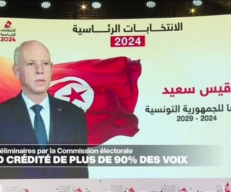 Replay Journal de l'Afrique - Tunisie : Kaïs Saïed réélu avec 90,7 % des voix, selon les résultats officiels