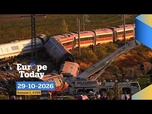 Replay Europe Today : deuxième catastrophe de train à grande vitesse en neuf mois endeuille l'Espagne