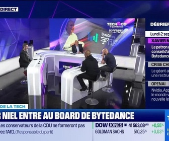 Replay Tech & Co, la quotidienne - Xavier Niel entre au board de Bytedance - 02/09