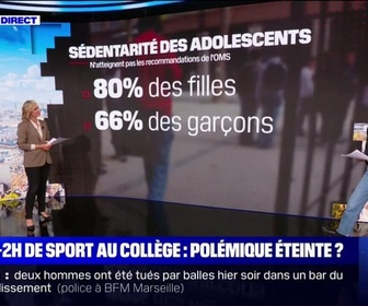 Replay Pas d'heures de sport supplémentaires au collège: une polémique éteinte? BFMTV répond à vos questions