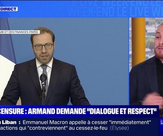 Replay Le Live Week-end - Censure : Armand demande dialogue et respect - 30/11