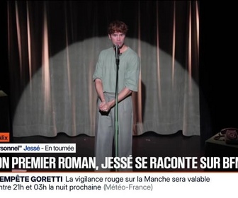 Replay BFM Première - Pour son premier roman, Jessé se raconte sur BFMTV - 08/01