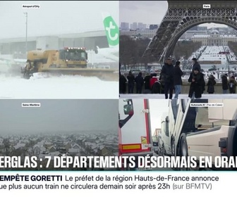 Replay 20H BFM - Sept départements désormais placés en vigilance orange pour neige et verglas