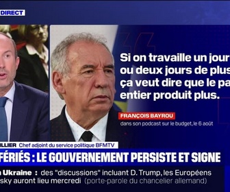 Replay BFM Story - Story 7 : Jours fériés, le gouvernement persiste et signe - 11/08