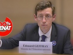 Replay 100% Sénat - Audition du ministre de l'Education nationale