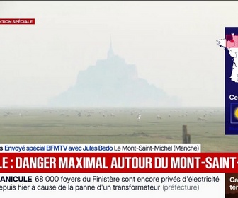 Replay BFM Première - Les remparts c'était une fournaise: comment le Mont Saint-Michel s'adapte à la canicule?