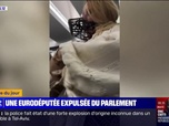 Replay L'image du jour - Une eurodéputée roumaine d'extrême droite expulsée du Parlement pour avoir crié et exhibé une muselière