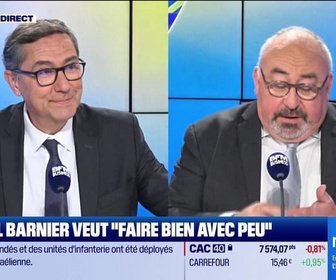 Replay Good Morning Business - Le Duel de l'Eco : Michel Barnier veut faire bien avec peu - 02/10