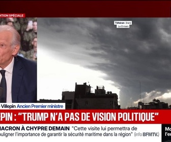 Replay BFM Politique - Guerre au Moyen-Orient: La légitimité américaine est bien moindre encore que celle qu'avait l'administration Bush en 2003, estime Dominique de Villepin