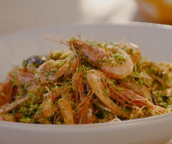Replay Petits Plats en équilibre - Crevettes à la gremolata