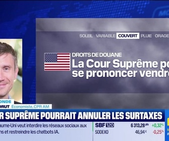 Replay BFM Bourse - L'éco du monde : La Cour Suprême pourrait invalider vendredi les surtaxes douanières - 16/02