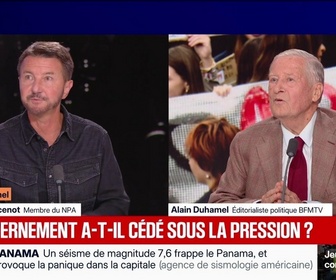 Replay Fauvelle Week-end - Le gouvernement a-t-il cédé sous la pression ? - 09/10