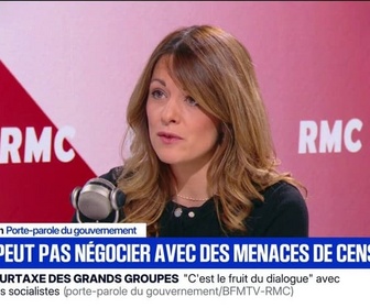 Replay Face à Face - Budget: Personne n'est en position de lancer des ultimatums, assure Maud Bregeon, porte-parole du gouvernement