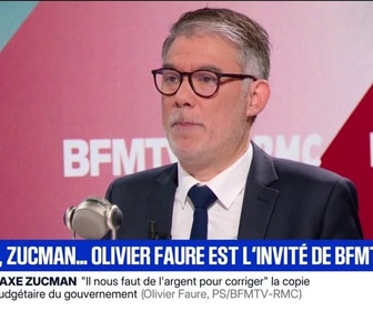 Replay Face à Face - Budget: Il nous faut de l'argent pour corriger la copie du gouvernement, affirme Olivier Faure (PS)