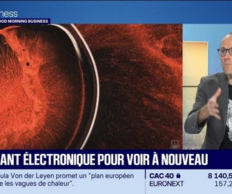 Replay Good Morning Business - Culture IA : Un implant électronique pour voir à nouveau, par Anthony Morel - 17/09