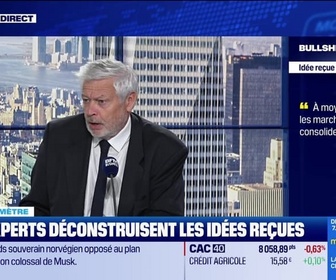 Replay BFM Bourse - Bullshitomètre : À moyen terme, les marchés vont consolider - FAUX répond Franklin Pichard - 04/11