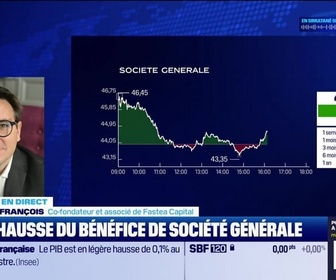 Replay BFM Bourse - Forte hausse du bénéfice de Société Générale - 30/04
