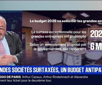 Replay BFM Première - BFM Conso : Les grandes sociétés surtaxées, un budget antipatrons ? - 28/10