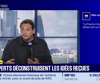 Replay BFM Bourse - Mythomètre : La France n'est pas ruinée, les dettes sont un faux problème, FAUX répond Matthias Baccino - 07/09