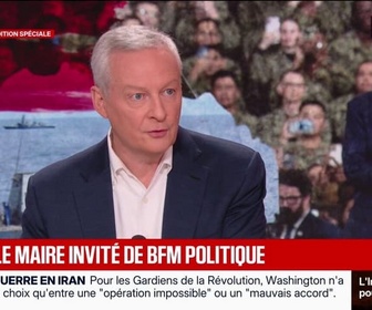 Replay BFM Politique - Iran: Ce plan n'est pas un plan, c'est une provocation, lance Bruno Le Maire