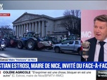 Replay Face à Face - Mobilisation agricole: S'exprimer est une chose, bloquer en est une autre, estime Christian Estrosi, maire Horizons de Nice