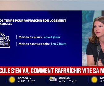 Replay BFM Première - Comment rafraîchir vite son logement, alors que la canicule a pris fin?