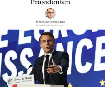 Replay Dans La Presse - Discours d'Emmanuel Macron sur l'Europe, erreur de diagnostic ?