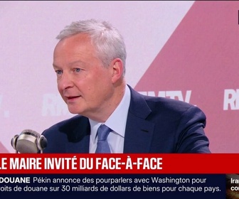 Replay Face à Face - Bruno Le Maire: On est face à un risque de choc économique et financier majeur dans les mois qui viennent