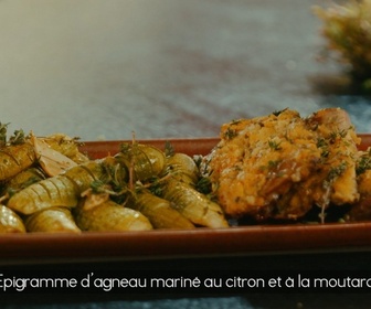 Replay Petits Plats en équilibre - Epigramme d'agneau mariné au citron et à la moutarde