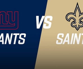 Replay Les résumés NFL - Week 15 : New York Giants - New Orleans Saints