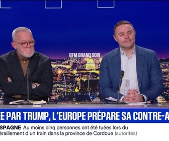 Replay BFM Grand Soir - Menacée par Trump, l'Europe prépare sa contre-attaque - 18/01