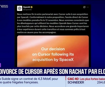 Replay Tech & Co, la quotidienne - Le Tech Flash : OpenAI divorce de Cursor après son rachat par Elon Musk, par Léa Benaim - 31/08