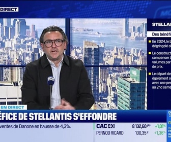 Replay BFM Bourse - Le bénéfice de Stellantis s'effondre - 26/02