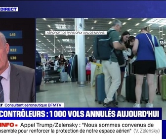 Replay BFM Story - Story 1 : Grève/contrôleurs, 1 000 vols annulés aujourd'hui - 04/07