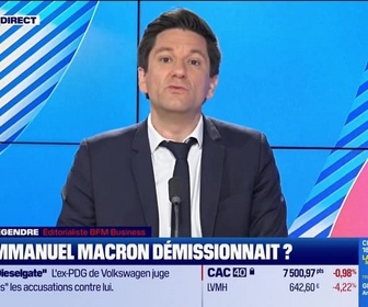 Replay Good Morning Business - L'Edito de Raphael Legendre : Et si Emmanuel Macron démissionnait ? - 05/09