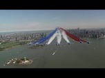 Replay La Patrouille de France survole Manhattan pour célébrer 250 ans d'amitié franco-américaine