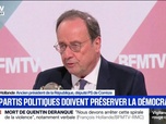 Replay Face à Face - Le rôle des partis politiques c'est d'assurer que la démocratie va être préservée, rappelle François Hollande