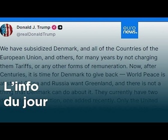 Replay L'info du jour | 18 janvier 2026 - Mi-journée