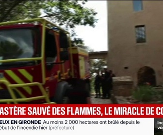 Replay BFM Première - Incendie dans le Var: un monastère sauvé des flammes de justesse à Cotignac