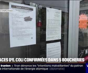 Replay Week-end première - Bactérie E.coli: la préfecture confirme la contamination dans plusieurs boucheries de l'Aisne